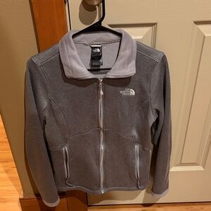 The North Face Light Gray Full-Zip Jacket